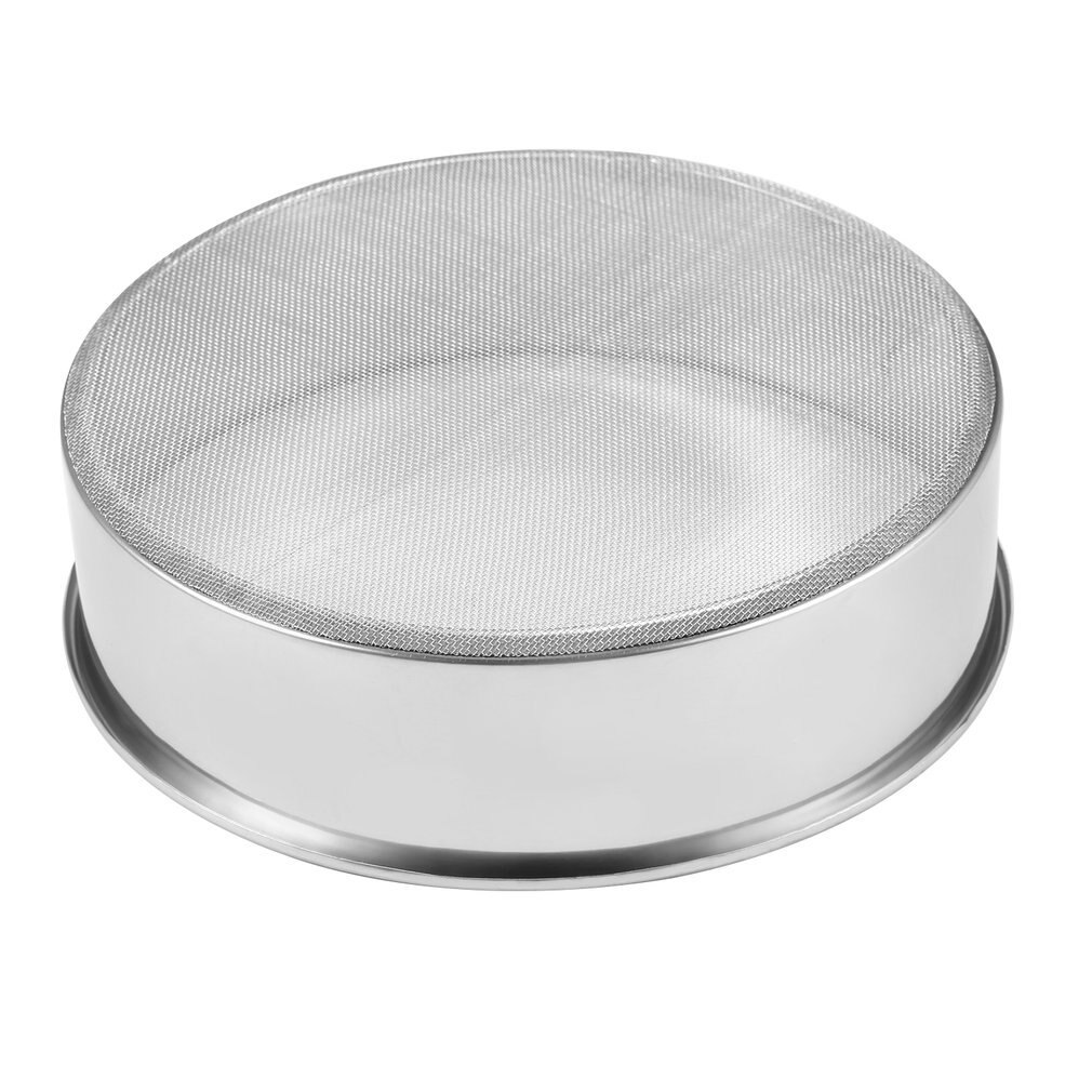 Stainless Steel Mesh Flour Sifter Mechanical Baking Icing Sugar Shaker Sieve Strainer Mesh Powder Cake Baking Kitchen Tool