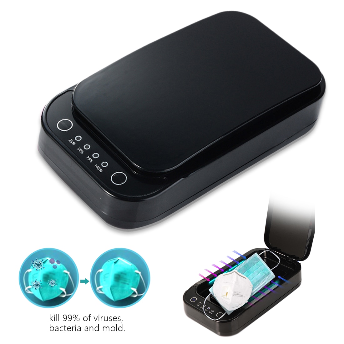 Multi-function Sterilizer Ultraviolet Disinfection Cabinet Dryer Machine UV Sterilizer Box for Masks Mobile Phones Makeup Tools