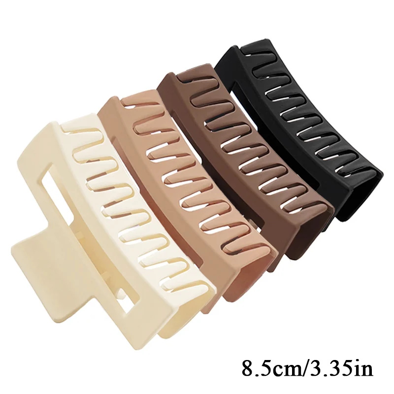 1 Uds. Pinzas en forma de garra para el pelo para mujeres y niñas, pinzas para el pelo de cangrejo antideslizantes, horquillas sólidas, accesorios para el cabello a la ,