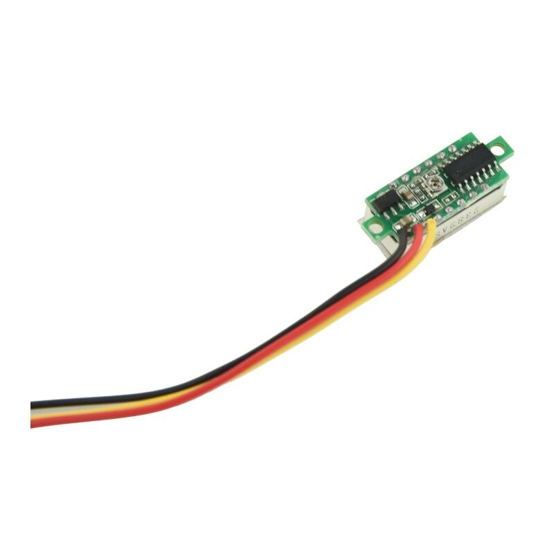 Mini Digital Voltmeter DC 0-100V LED Panel Voltage Meter 3-Digital With 3 Wires Red