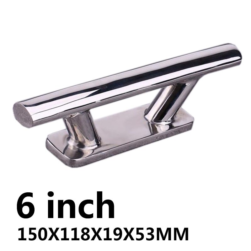 Dock Cleat Stainless Steel Boat Cleat Marine Yacht Boat 6 inch Deck Rope Mooring Dock