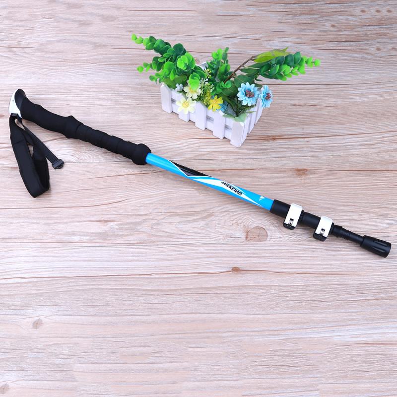 Adjustable 3 Section Carbon Fiber Walking Sticks Telescopic Trekking Hiking Poles Ultralight Walking Canes Cane Crutch Protector