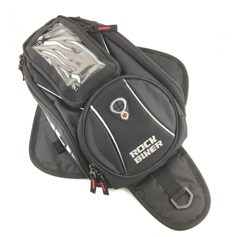 Sac à dos magnétique étanche pour moto, sacoche de selle à bandoulière simple, étui de téléphone avec housse de pluie