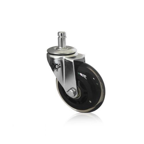 3 Inch 360 Degree Rotation PU Swivel Caster Wheel Universal Wheel for Skating Swivel Chair Computer Chair Furniture: B