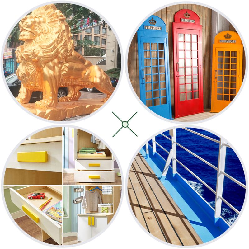 Silver Paint Wood Metal Lacquer Varnish for Ceramics Furniture Iron Wooden Doors Handicrafts Wall Acrylic Paint Water-based 100g