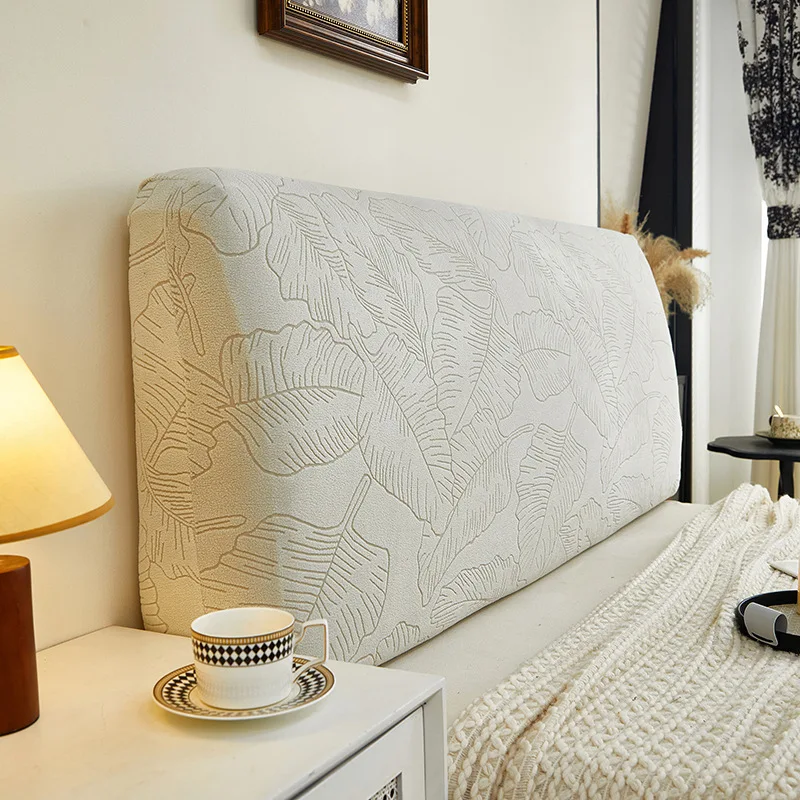 Copritesta letto elastico tutto-compreso Copritesta jacquard tinta unita Copritesta letto leggero di lusso con retrò lungo Copritesta protettiva per la casa: 1.2 / Rosso