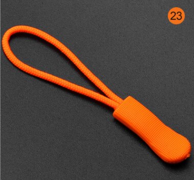 30 stücke 7cm Reißverschluss ziehen Mehrfarbig rutschfeste fluoreszierende Reißverschluss Unterhose seil Abzieher für bekleidung tasche sportwear 003: 23