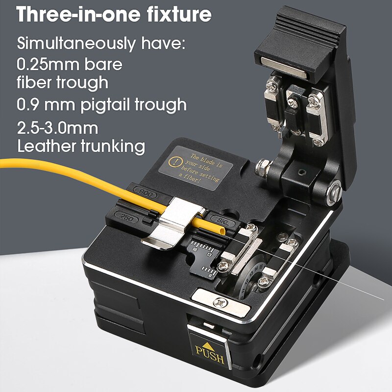 Comptyco AUA-S2 Hoge Precisie Vezelmes Kabel Snijmes Optische Vezel Ftth Snijgereedschap 16 Oppervlak Mes