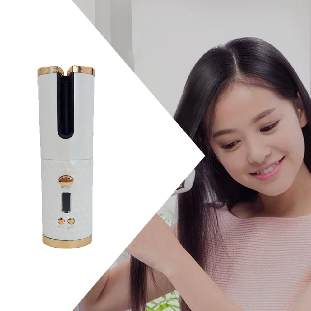 Rizador de cabello inalámbrico USB, rizador de cabello automático, rizador de cabello , Varita rizador de cabello, herramientas de rizador, salón de cabello Perezoso