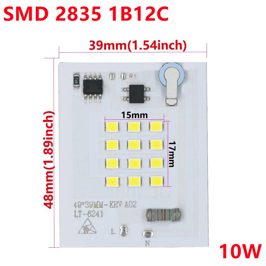Puces de lampe LED 220V SMD puce 2835 IC intelligent Module de lumière LED remplacement 10W 20W 30W 50W 100W pour projecteur extérieur projecteur projecteur: vert militaire / 40W