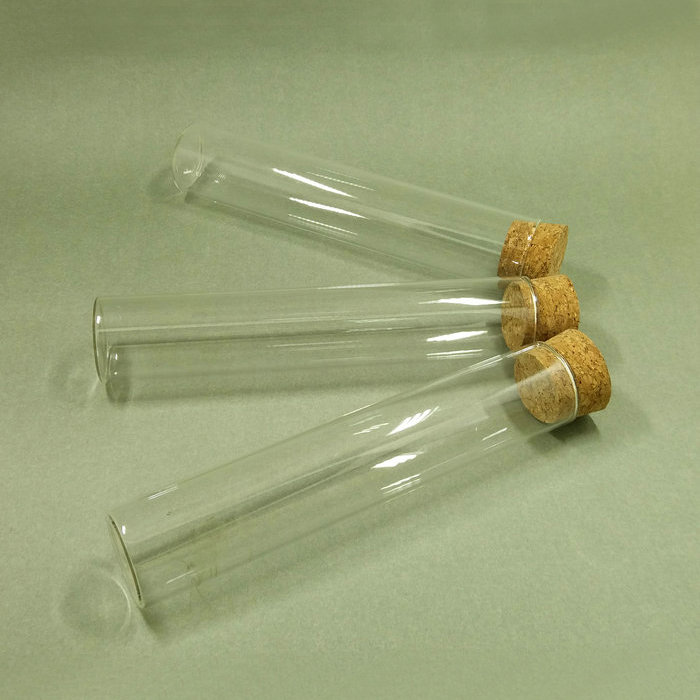 20 stk reagensglas klart glas dia 20/22/25/30mm langt 90/100/120/150/200mm flad bund reagensglas med kork