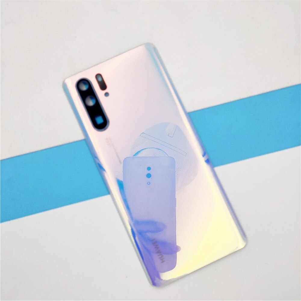 100% originale Huawei P30 Pro copribatteria pannello posteriore in vetro custodia di ricambio custodia reale per P 30 con protezione dell&#39;obiettivo della fotocamera: light blue P30 Pro