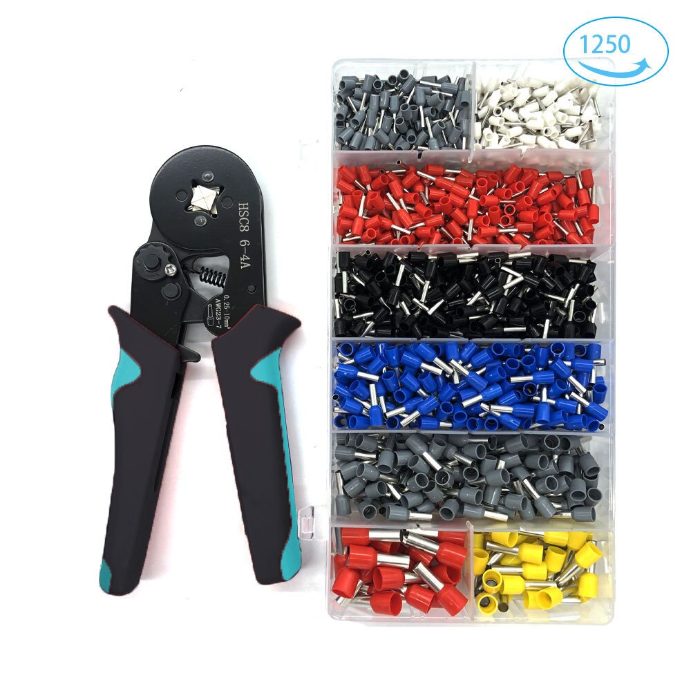 Kit de pinces à sertir, 1250 pièces/boîte, outils électriques multifonctionnels: Orange