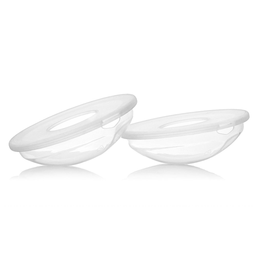 2 unidades funda de Gel de sílice para colección alimentación de bebé colector de leche materna envase de succión de pezón posparto suave almohadilla de enfermería reutilizable: 1 par