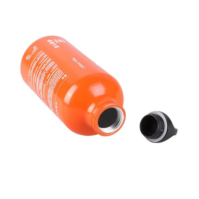 500Ml Aluminium Outdoor Camping Gas Brandstof Olie Fles Picknick Barbecue Motorfiets Emergency Gas Tank