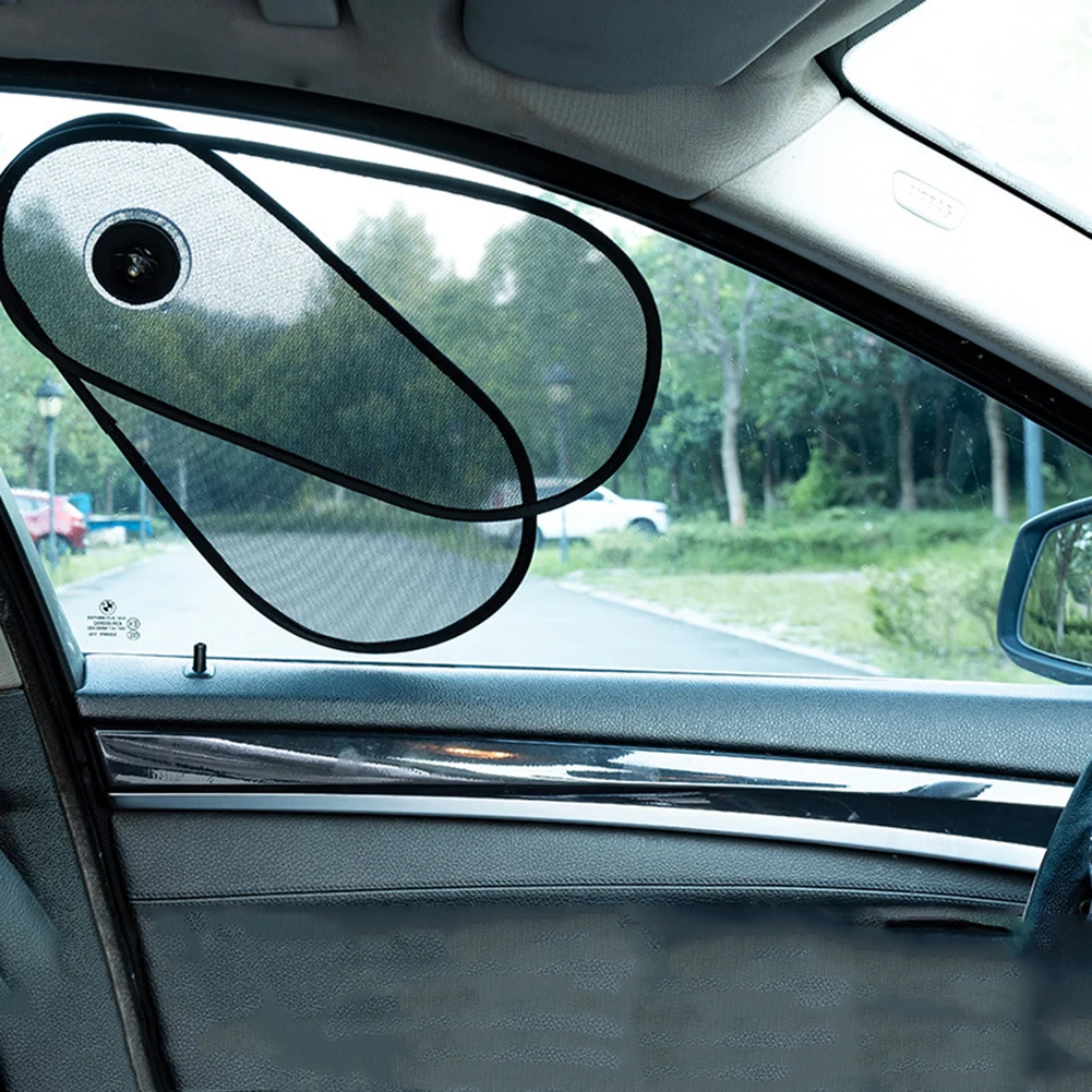 Car Side Window Shade Cling Sun Shade Accessories Rotatable Sun Shade Side Window Glare Shield And UV Rays Privacy Protection
