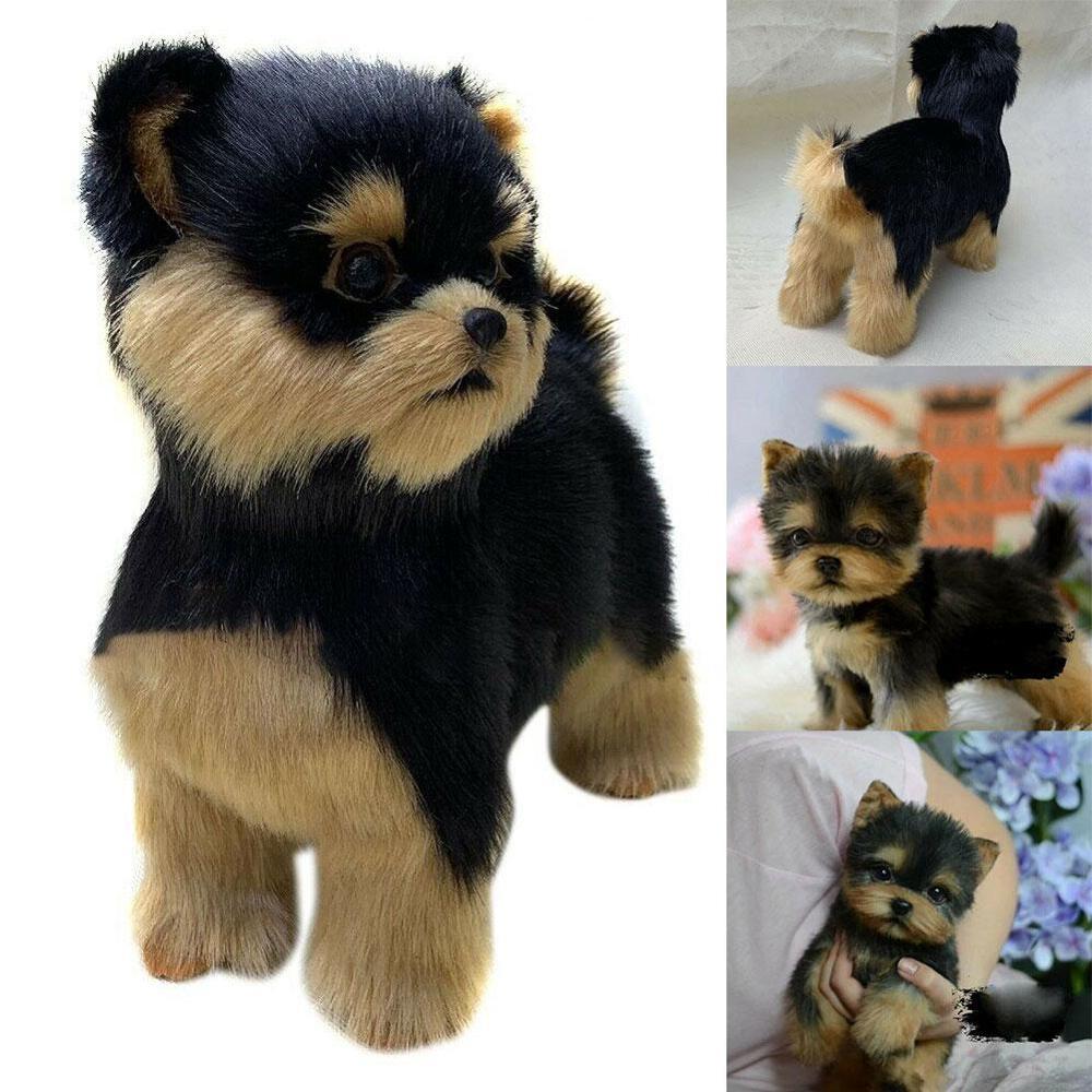 Realistische Yorkshire Terrier Simulatie Speelgoed Leuke Hond Puppies Realistische Knuffel Hond Handgemaakte Kinderen Speelgoed