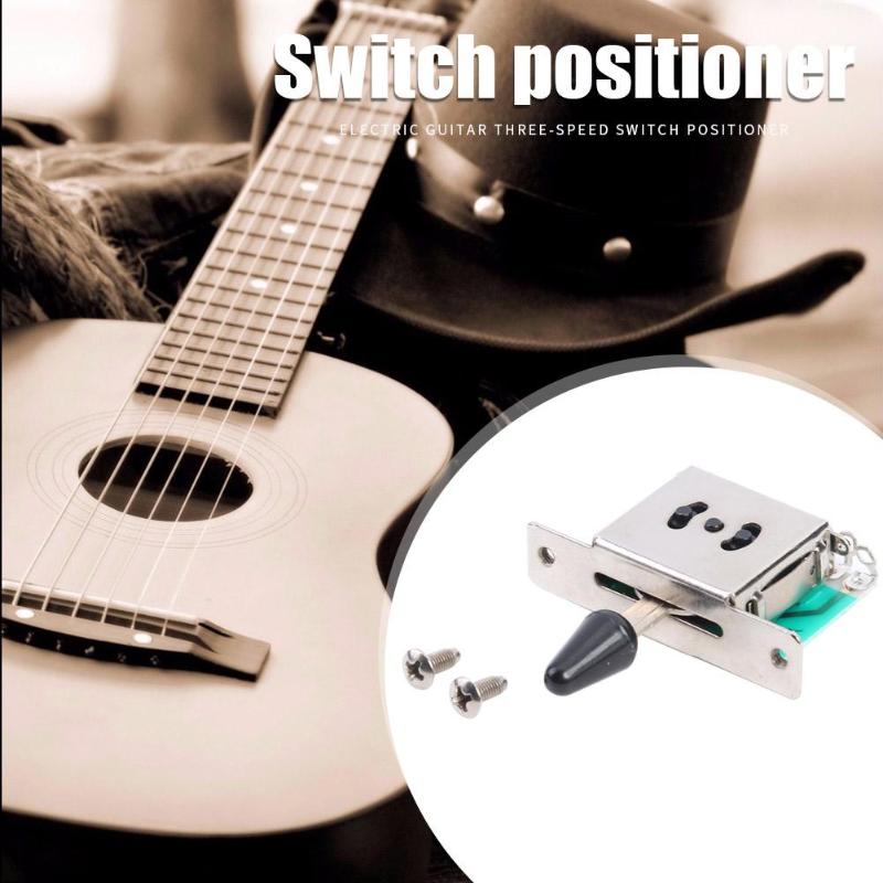 Equipo de guitarra eléctrica práctica, posicionador de interruptor de tres velocidades ajustable, pastilla de cambios, guitarra, amplia gama de piezas de aplicaciones