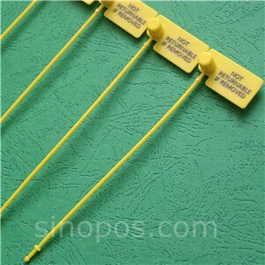 Returns Control Security Seals Flag Tag, plastic loop lock secure tie garment shoes bag label fastener not returnable if removed: YELLOW