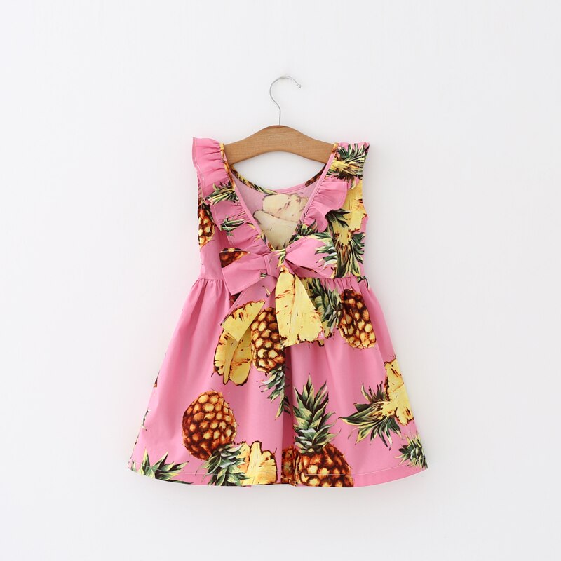 Robe Sans Manches Rose Pour Fille - Taille 7/8 (équivalent 8 Ans) - Longueur Genou - Occasion Très Bon état