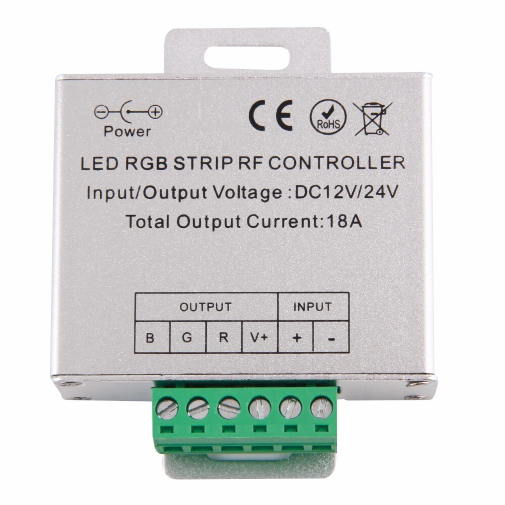 RF Remote RGB Controller DC 12/24V 18A LED Strip Color Console Touch Remote For 5050 2835 RGB LED Strips