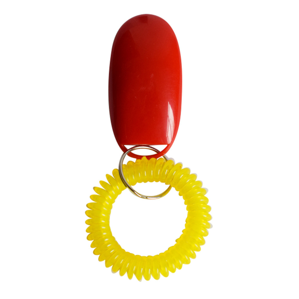Puppy Training Tool Draagbare Hond Plastic Clicker Geluid Trainer Huisdier Wrist Strap Band Knop Clicker Huisdier Accessoires Op Voorraad: G