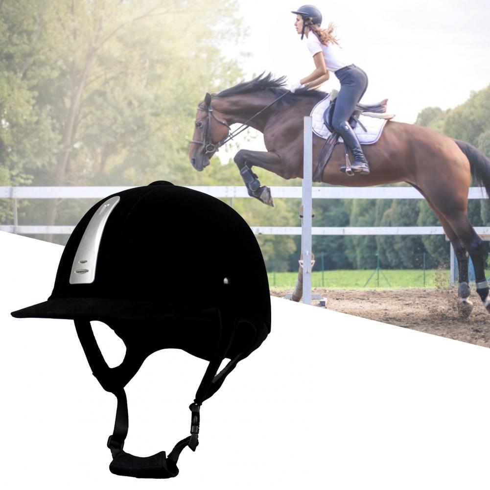 2021 casco da equitazione di alta qualità Unisex classico velluto casco da equitazione equipaggiamento per cavalli cappellini di protezione per casco da ciclismo
