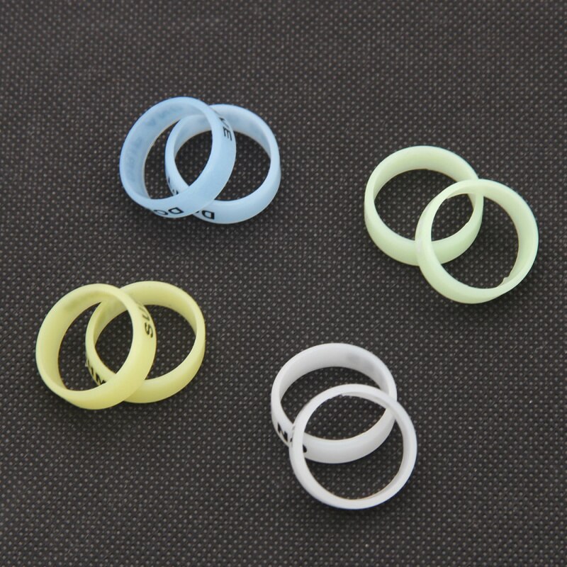 Fluorescerende Ring Hengel Handvat Beschermhoes Lokken Silicagel Staaf Clip O-Vormige Ring Protector Anti-Slip ring