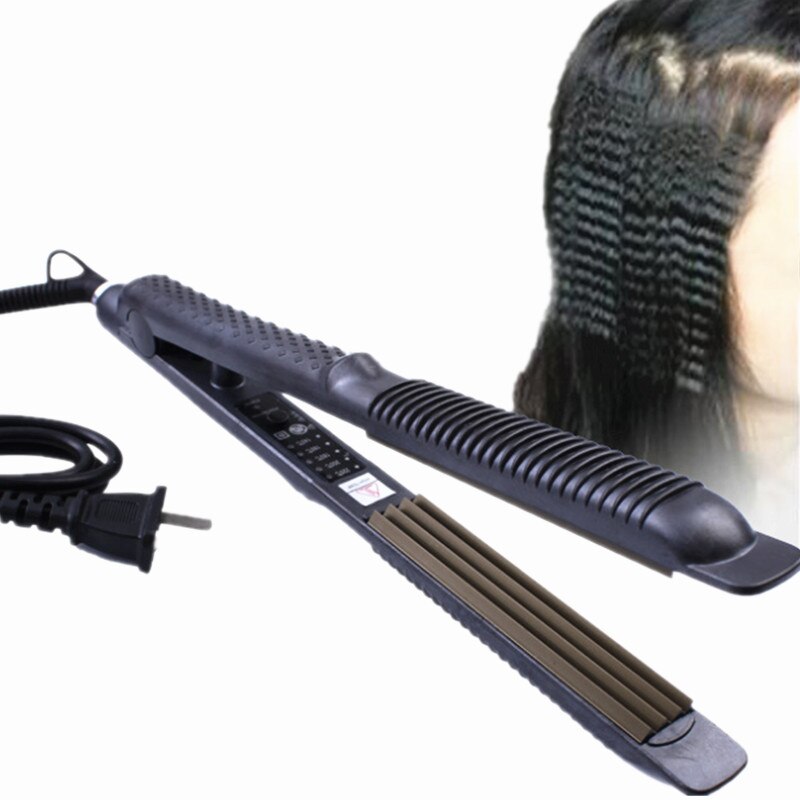 Ceramic Hair Care Curl Straightener Flat Iron Perm Splint Tourmaline Ceramic Curved Plates Flat Iron Hair Straightner