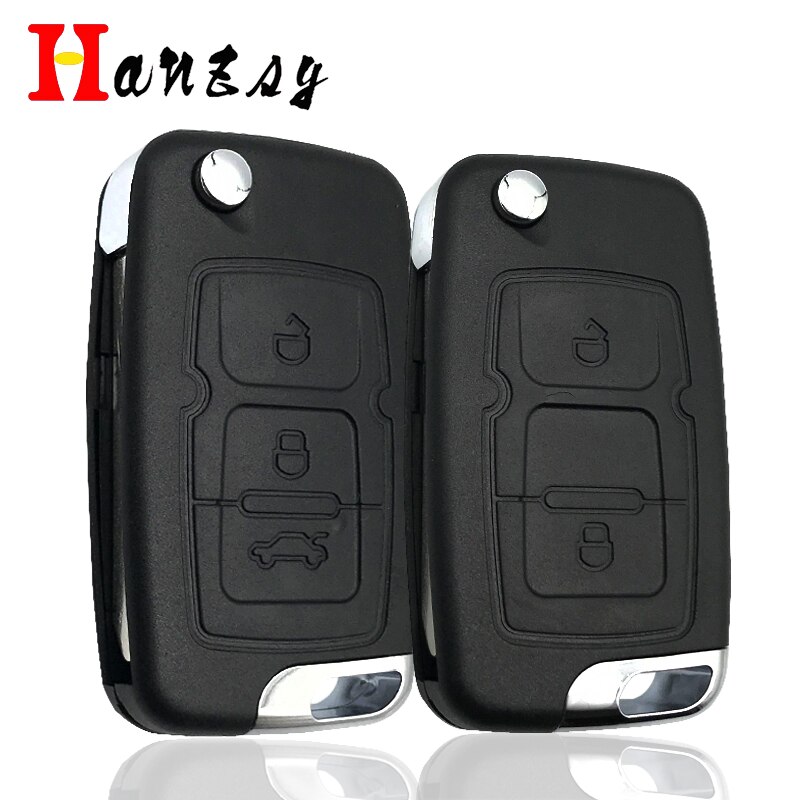 2/3 Knoppen Autosleutel Case Voor Geely Emgrand 7 EC7 EC715 EC718 Emgrand7 EC7-RV EC715 EC718-RV Flip Folding Sleutel Shell fob Cover