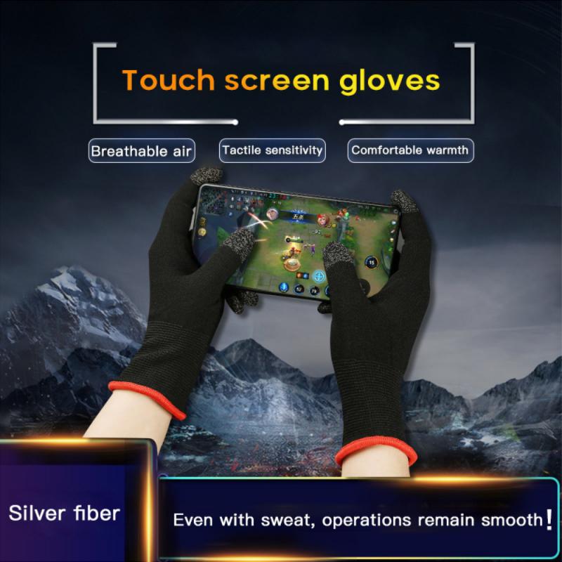 Game Controller Finger Cover Sweat Proof Gaming Finger Gloves Non-Scratch Sleeve Sensitive Mobile Touch All fingers Breathable