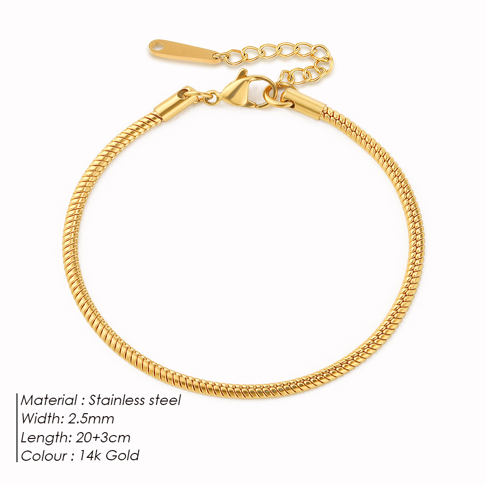 e-Manco Schlangenkette Fußkettchen Edelstahl verstellbare Kette Knöchel für Frauen Mädchen Schmuck Zubehör: Antike Bronze- überzogen