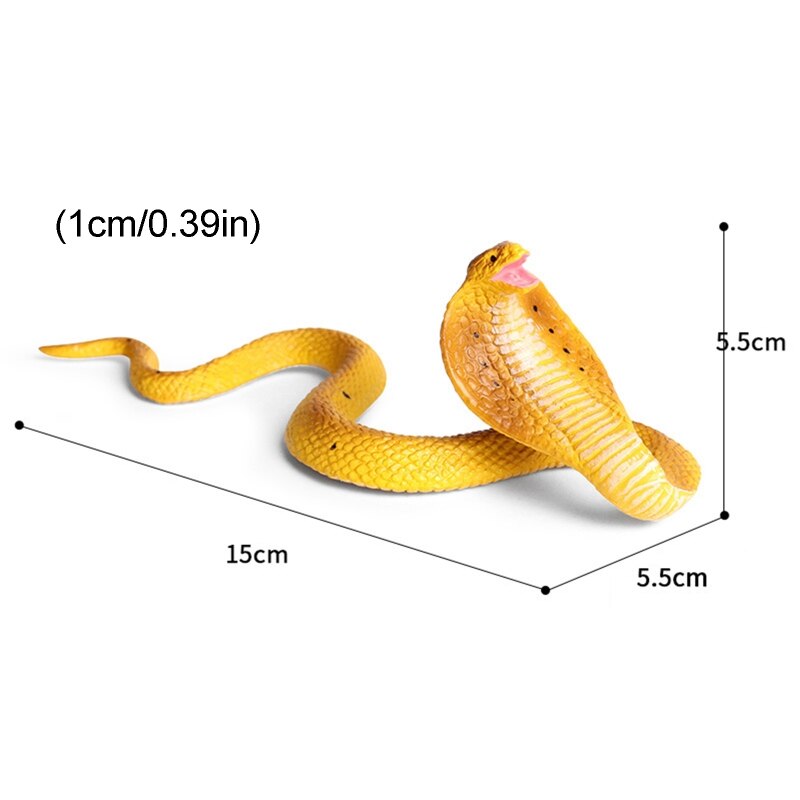 Realistic Simulation Rubber Snake Toy Garden lifelike Joke Prank Halloween Party Props to Scare Birds