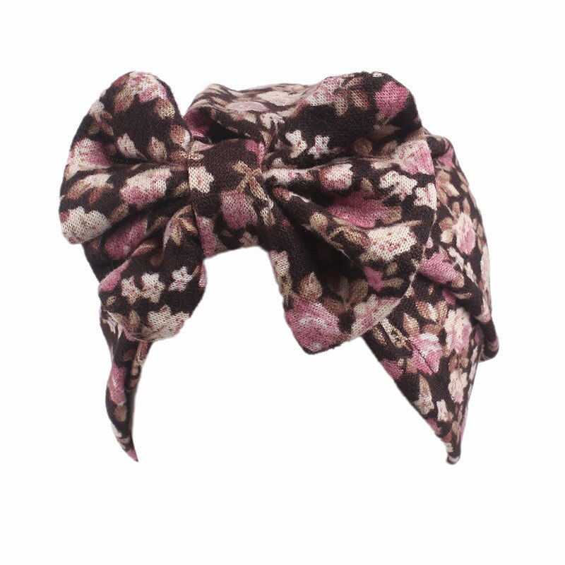 Sombrero de bebé para niñas, gorros de primavera con lazo, turbante, para otoño, Floral, para bebé, 1 pieza, accesorios para la ropa, sombreros para niños: 08