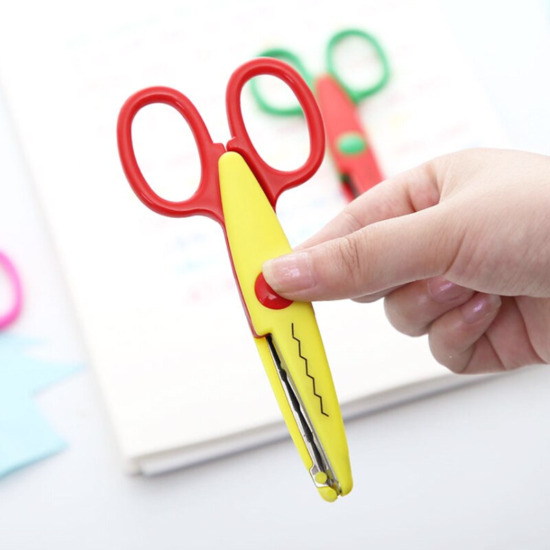 6pcs Paper Cut Wave Edge Craft Scissors DIY student cut handicraft handmade shear diary craft kid paper scissors