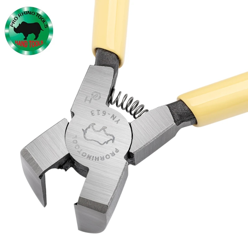 Original pro rhino tools 45 graders avfasad plattång 90 ° rätvinklig böjd blad plastavbitare diagonaltång