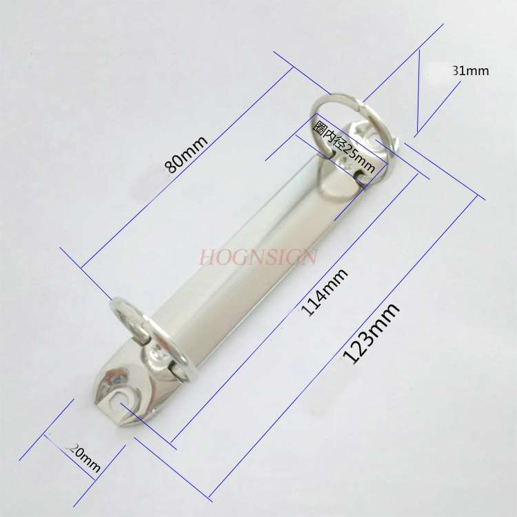 10 szt. Klips z dwoma otworami klips robić segregatorów zacisk okrągły mocna stal nierdzewna teczka sprzętu akcesoria piśmiennicze