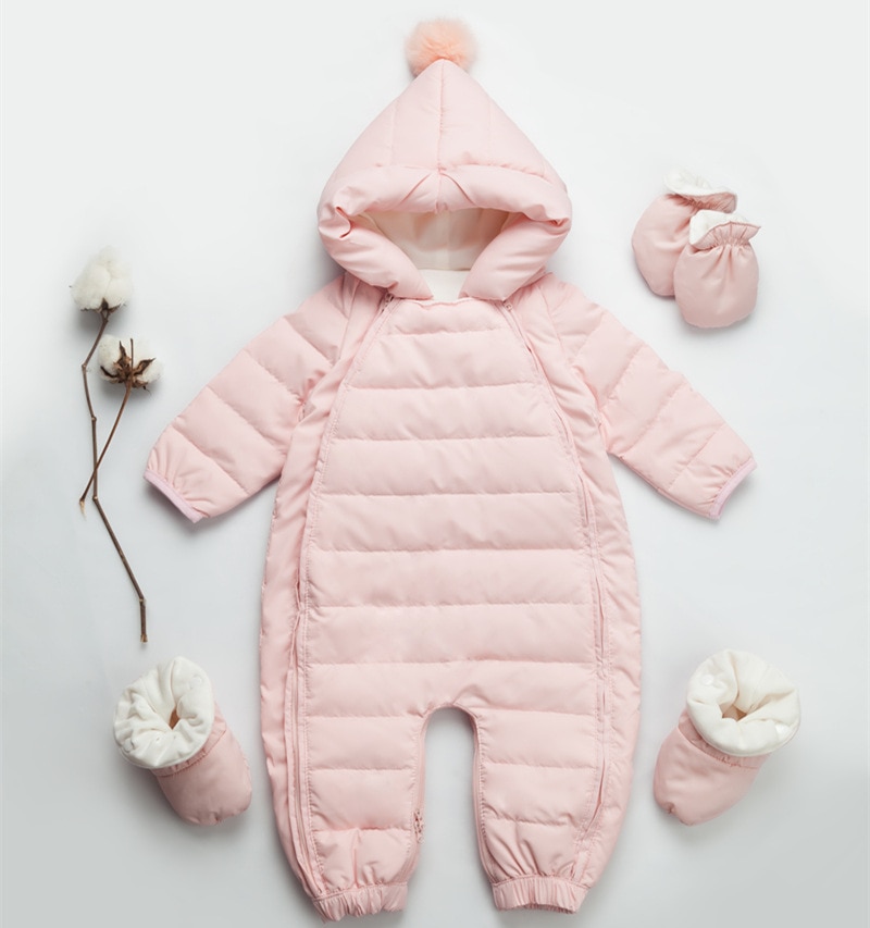 Bébé bas combinaison vêtements d'extérieur épaissi pour garder au bébé à l'extérieur pour porter des vêtements bébé manteaux bas bébé garçon Parkas: Pink / 3M