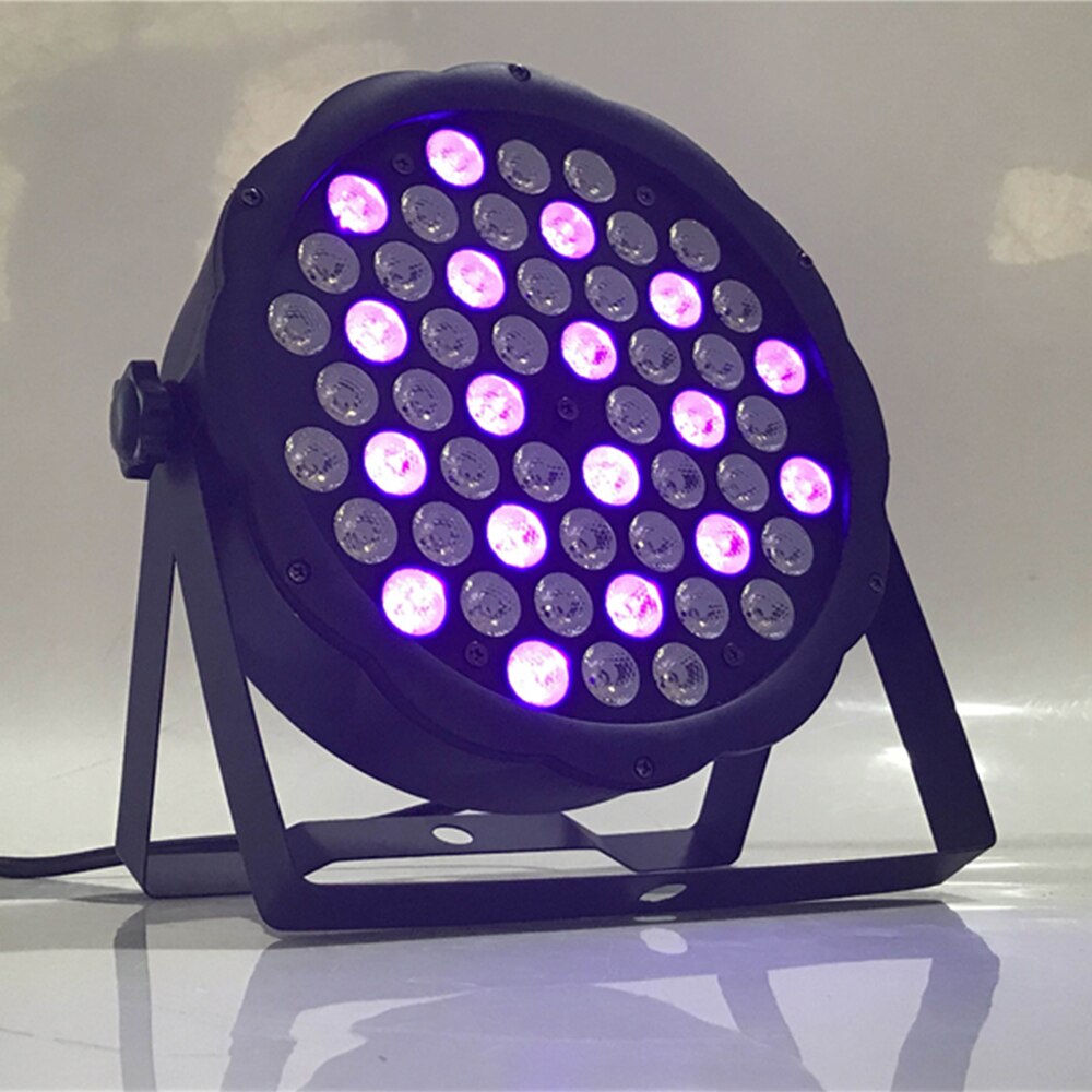 54 x 3w ledet ultrafiolett par lys dmx 512 flat par uv lys dj lys parti lys uv desinfeksjon