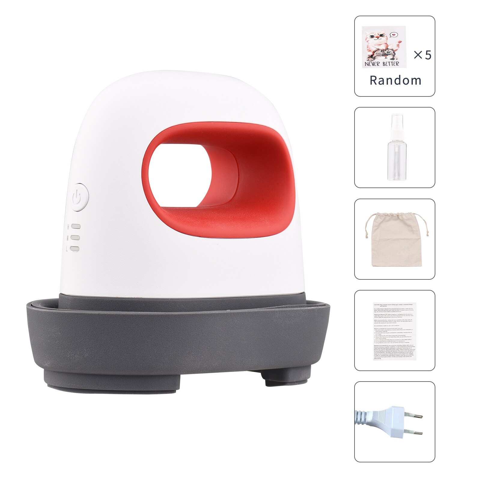 Mini máquina de prensado en de hierro portátil, manga corta, etiqueta DIY, máquina de estampado en , Impresión de camisetas, Transfe de fácil calentamiento, , 2023: Rojo