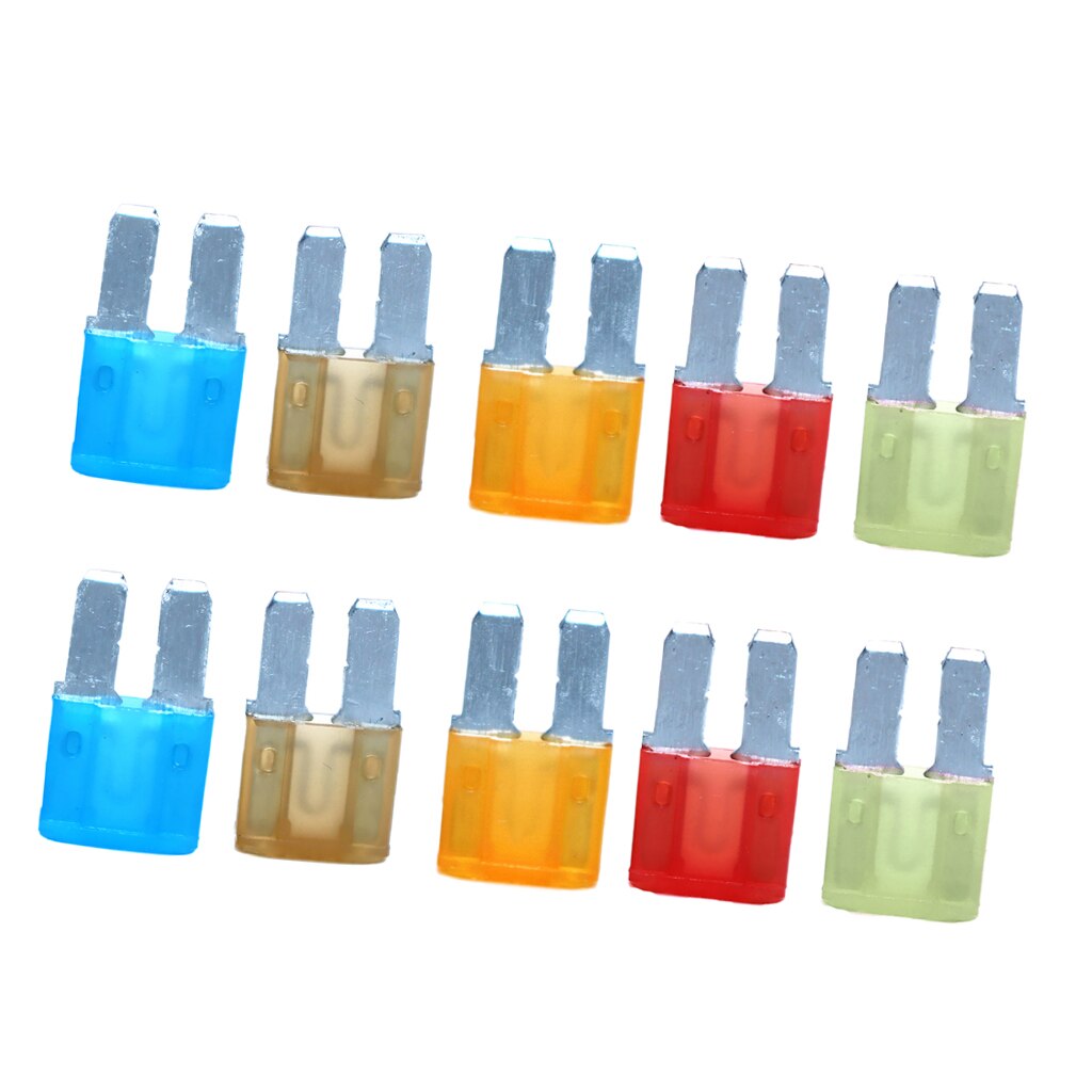 10pcs Automotive Car Truck Micro 2 ATR Fuses Kit Color Coded