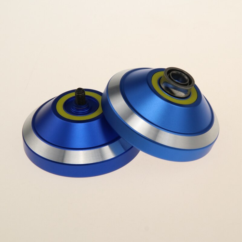 ICYOYO N8 Unresponsive Yoyo - Metal Butterfly Shape - 5A/3A/1A Tricks - 110cm Cable - Blue