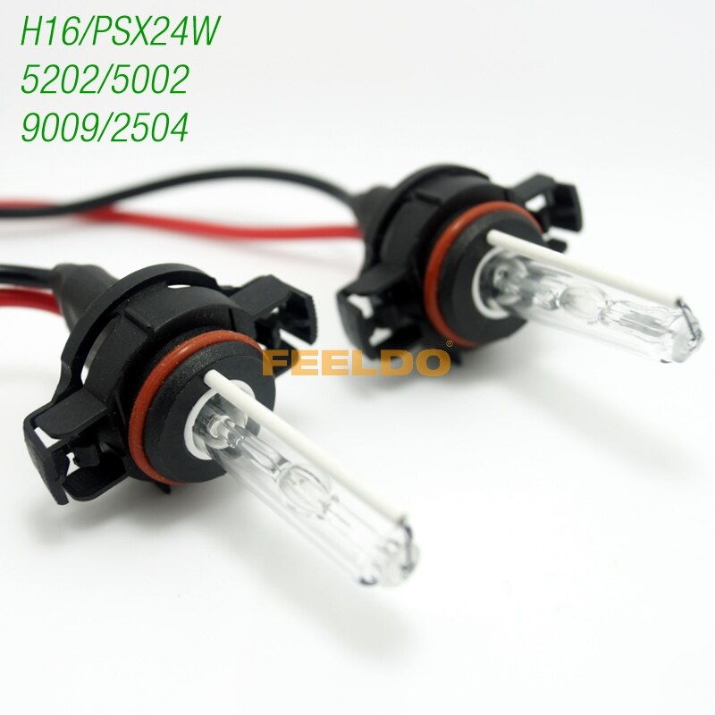 FEELDO 1 par Auto 12 V/35 W H16/PSX24W/5202/5002/9009/2504 lámpara xenón para Auto bombilla HID