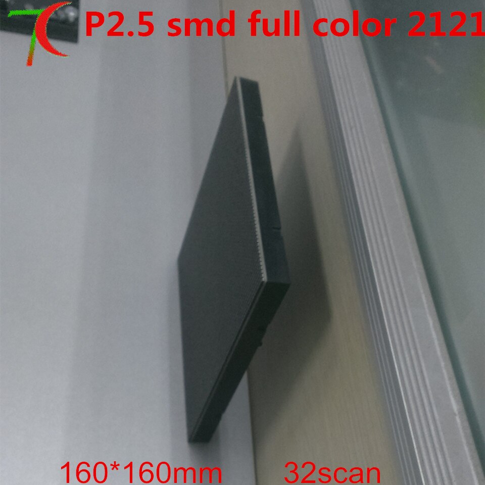 Horloge 32 s P2.5 binnen volledige kleur module installeren op de muur voor commerciële advertentie, 160mm * 160mm