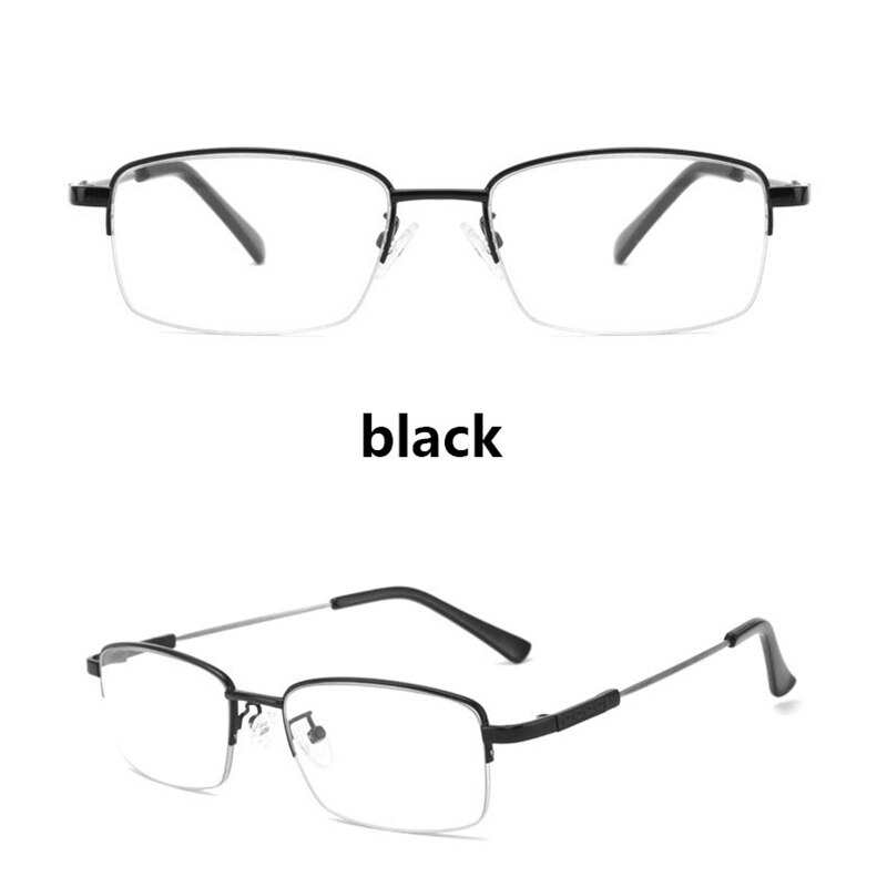 Computer blauw licht filter leesbril half montuur metalen montuur bril dames heren flexibele progressieve presbyopie bril