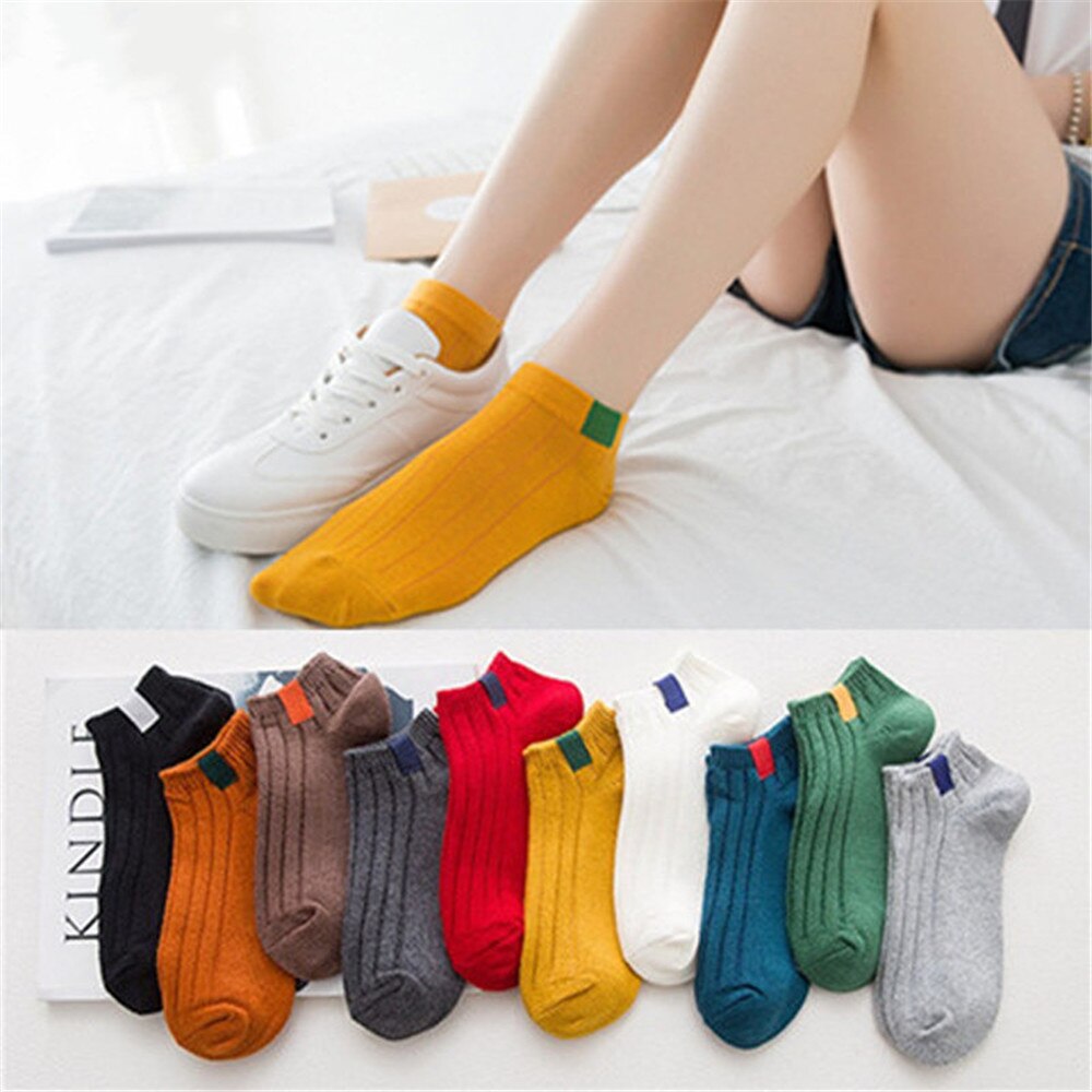 1pair/lot Men Socks Korean Style Short Socks Solid Color Socks Ins Students Deodorant Boat Socks