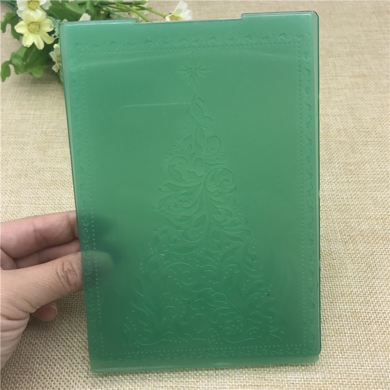 Christmas tree DIY Plastic Embossing Folders for DIY Scrapbooking Paper Craft/Card Making Decoration Supplies