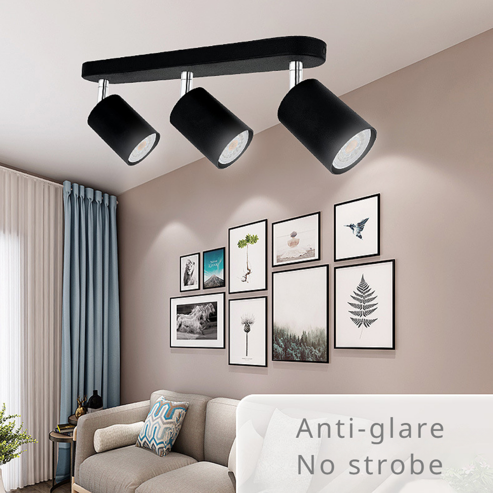 Heldere Installatie Plafond Anti-Glare Triple Heads Ronde Streep Schijnwerpers Slaapkamer Restaurant Lampen Omgevingsverlichting Downlights