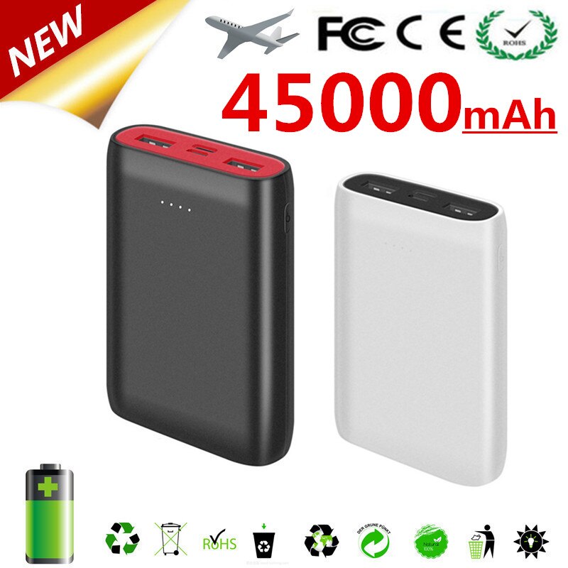 Mini 45000 MAh Power Bank Portable Mobile Phone Charger Outdoor Travel Power Bank Power Bank For Smartphones
