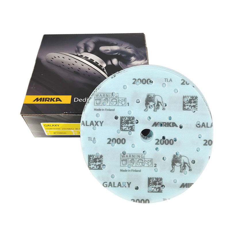 GALAXY Mirka Car Beauty Droogschuurpapier Rond 6 Inch 150mm Vliesbevestigd voor Houtbewerking Meubels Hardware Polijsten